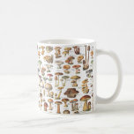 Vintage illustration of mushrooms coffee mug<br><div class="desc">A plate from Larousse Universel,  a French illustrated encyclopaedia published in 1922 from the original work of Pierre Larousse (October 23,  1817 – January 3,  1875).</div>