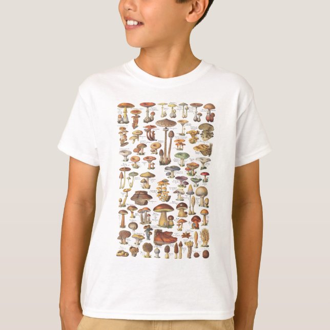Vintage illustration of mushrooms T-Shirt (Front)