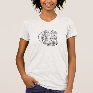 Vintage Illustration of the Letter c T-Shirt
