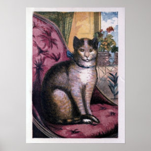 Vintage Illustration "Our Cat" Print