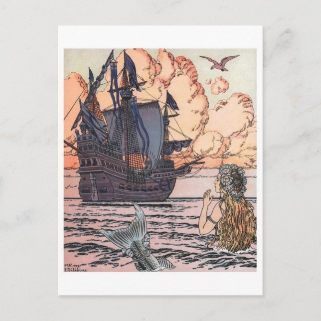 Vintage Illustration Postcard (Front)