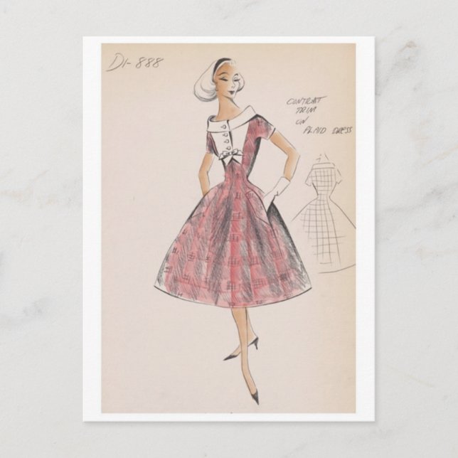 Vintage Illustration Postcard (Front)