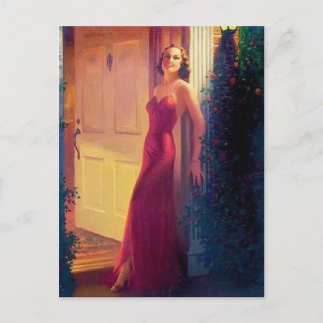 Vintage Illustration Postcard (Front)