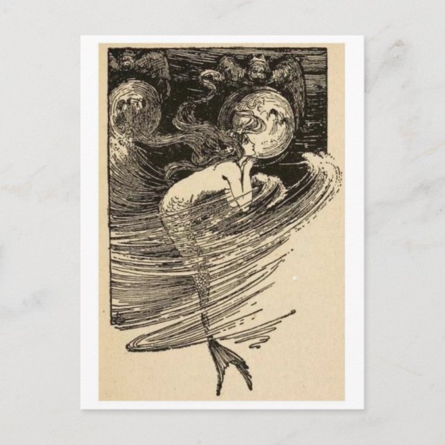 Vintage Illustration Postcard (Front)