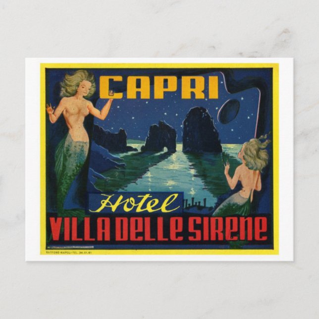 Vintage Illustration Postcard (Front)