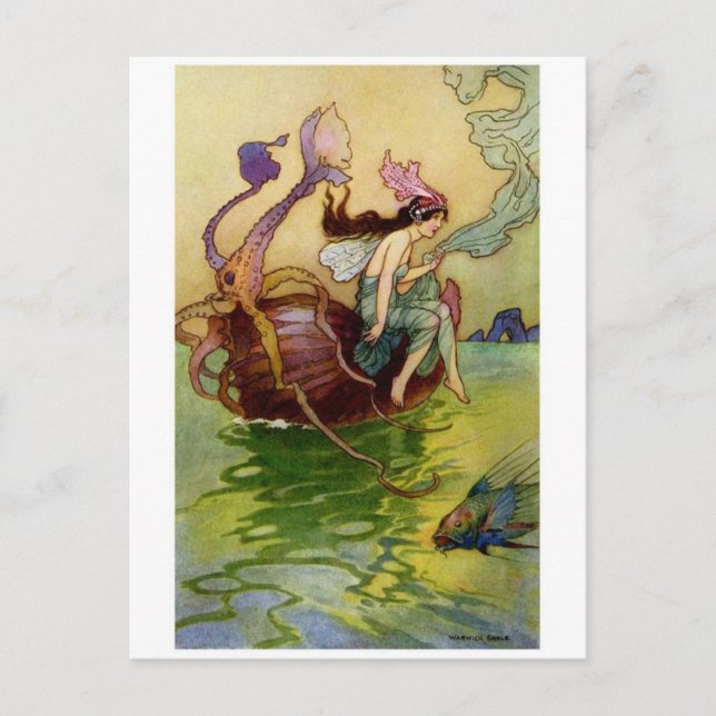 Vintage Illustration Postcard (Front)