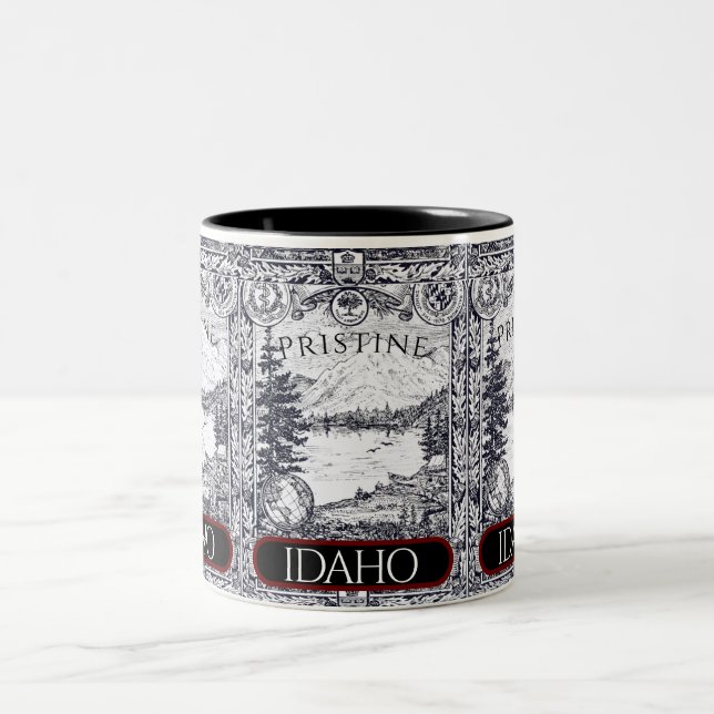 Vintage Illustration Pristine Idaho Mug (Center)