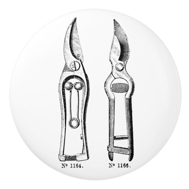 VINTAGE ILLUSTRATION Pruners Knob (Front)