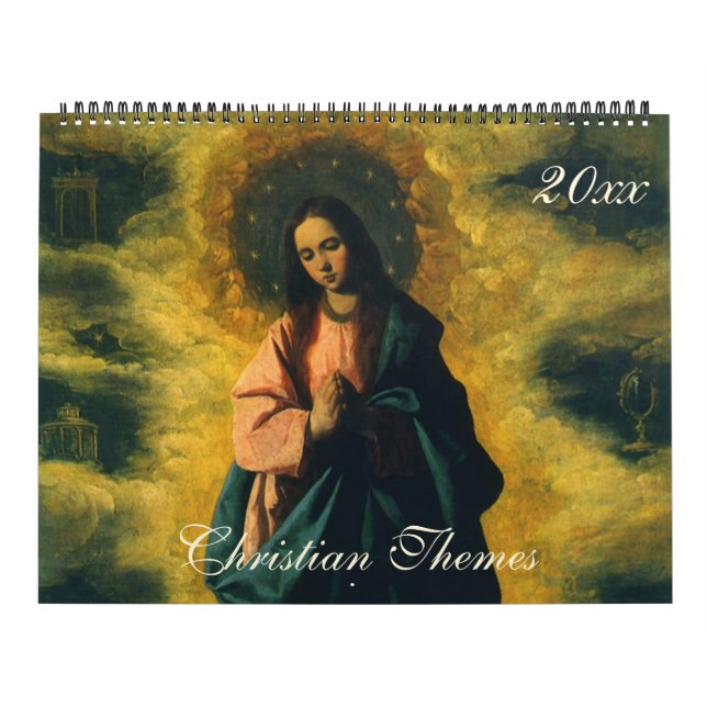 Vintage Illustration Religious, Christian Religion Calendar (Cover)