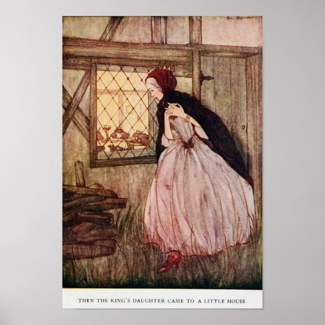 Vintage Illustration Rie Cramer Grimm's Fairy Tale Poster (Front)