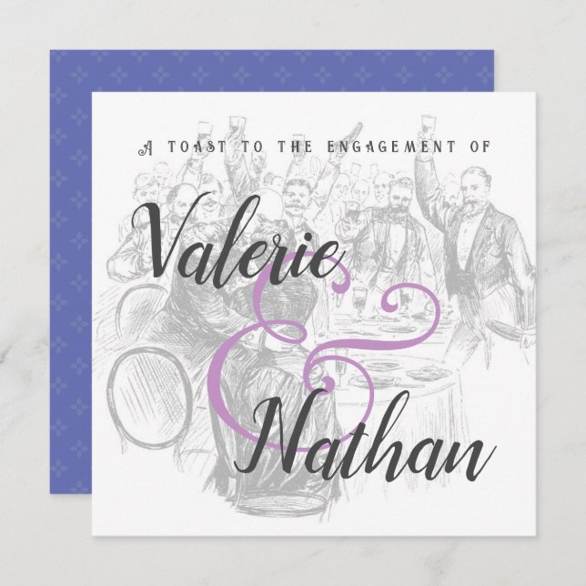 Vintage Illustration Save the Date Template (Front/Back)