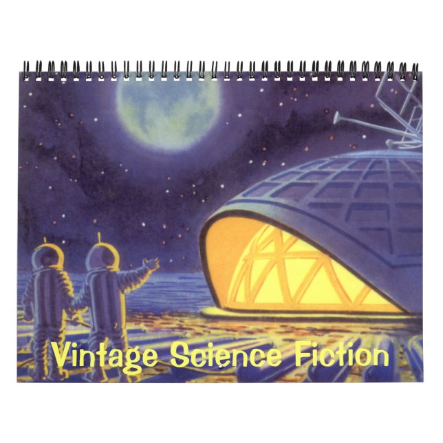 Vintage Illustration Science Fiction Calendar (Cover)