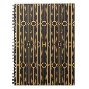 vintage illustration. Seamless geometric ornament  Notebook