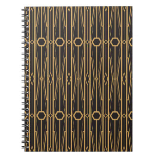 vintage illustration. Seamless geometric ornament  Notebook