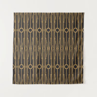 vintage illustration. Seamless geometric ornament