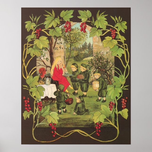 Vintage Illustration Sibylle von Olfers Poster (Front)