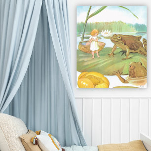 Vintage Illustration Thumbelina by Elsa Beskow Poster