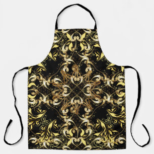 vintage illustration. Vintage seamless pattern on Apron