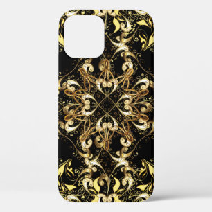 vintage illustration. Vintage seamless pattern on iPhone 12 Case