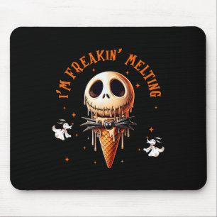 Vintage Im Freaking-melting Ice Cream Halloween Sp Mouse Mat