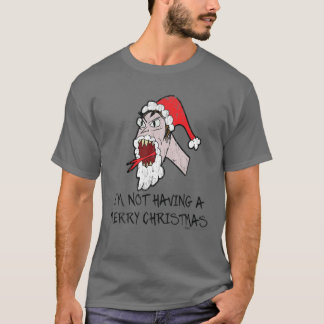 Vintage I'm Not Having A Marry Christmas Snake Ton T-Shirt