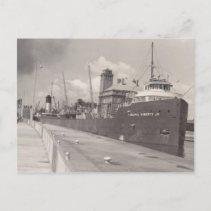 Vintage Im Percival Roberts Jr. Ore Boat Freighter Postcard