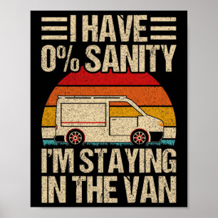 Vintage I'm Staying In Tha Van Phasmophobia Men Wo Poster