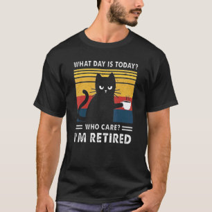 Vintage I'm Tired Cat Dad dy Mum my Boy Girl T-Shirt