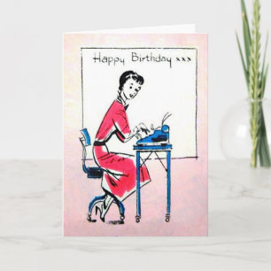 Vintage Image Birthday Card