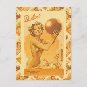 Vintage image,  Butlin's Holiday Camps Postcard