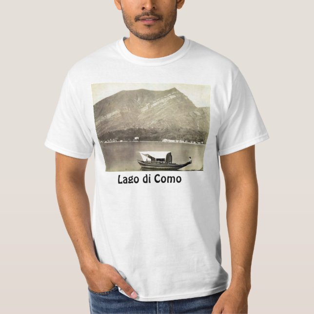 Vintage image, Lake Como, circa 1890 T-Shirt (Front)
