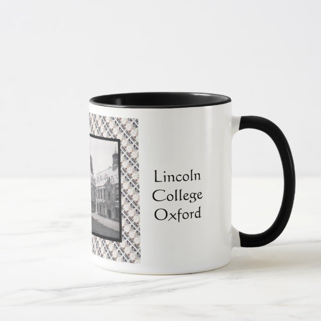 Vintage image, Lincoln College, Oxford Mug (Right)