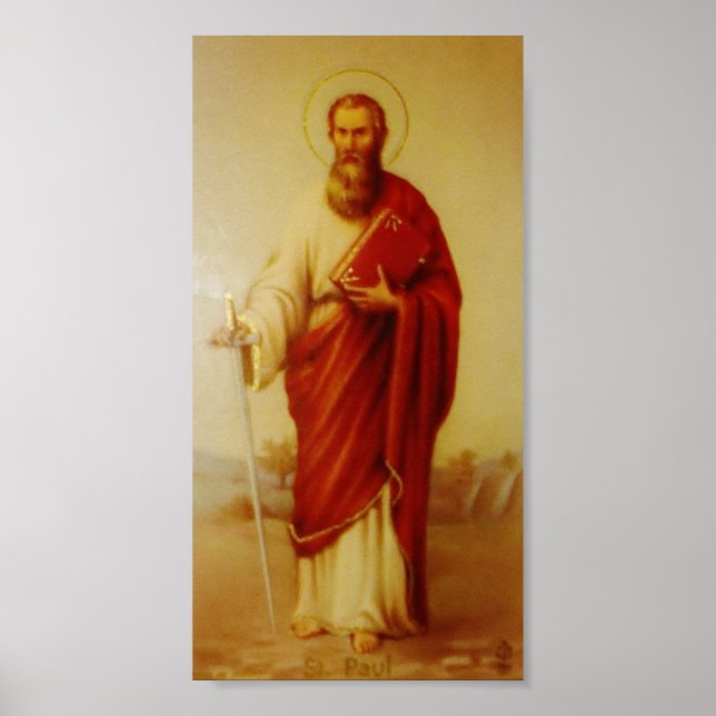Vintage Image of the Apostle Saint Paul Poster (Front)