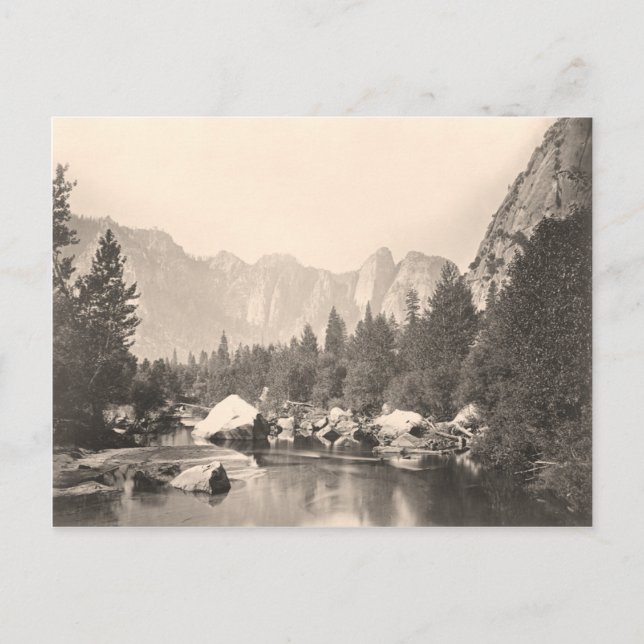 Vintage image of Yosemite National Park Postcard (Front)