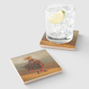 VINTAGE IMAGE/ YOUNG GIRL Stone Coaster