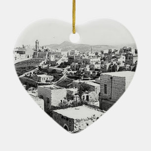 Vintage images of Bethlehem Ceramic Tree Decoration