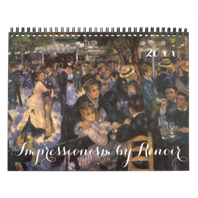 Vintage Impressionism by Pierre Auguste Renoir Calendar (Cover)