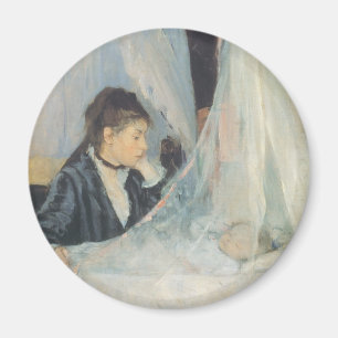 Vintage Impressionism, Cradle by Berthe Morisot Magnet