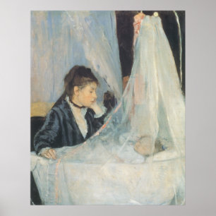 Vintage Impressionism, Cradle by Berthe Morisot Poster