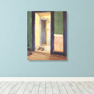 Vintage Impressionism, Dinner Hour by Anna Ancher Canvas Print