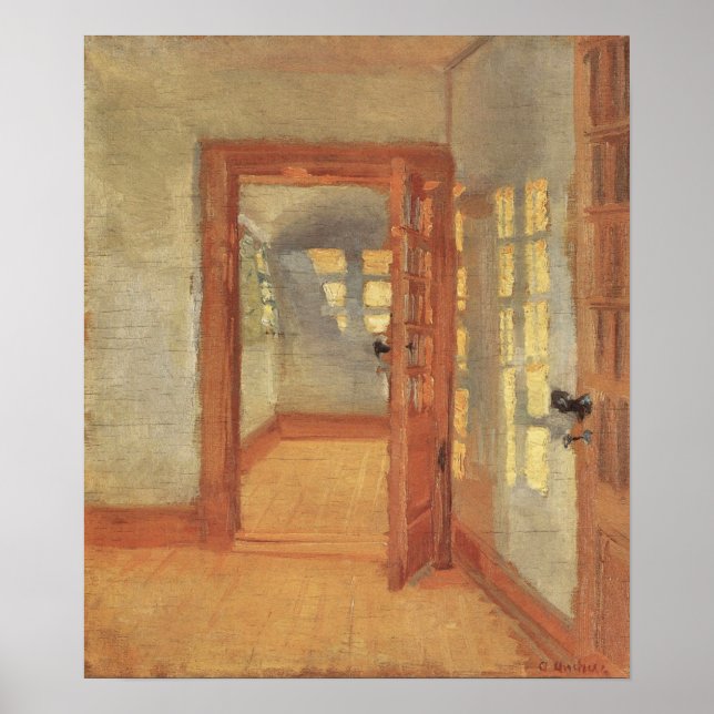 Vintage Impressionism, House Interior, Anna Ancher Poster (Front)