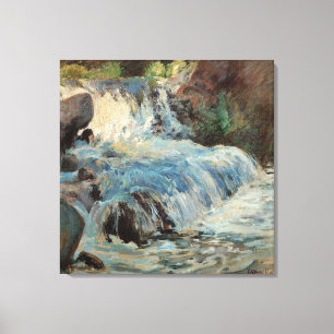 Vintage Impressionism, The Waterfall by Twachtman Canvas Print
