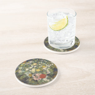 Vintage Impressionist Floral Bouquet Van Gogh Coaster