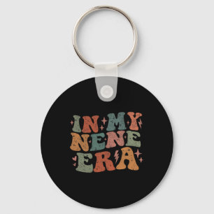 Vintage In My Nene Era Funny Groovy Retro Mothers Key Ring