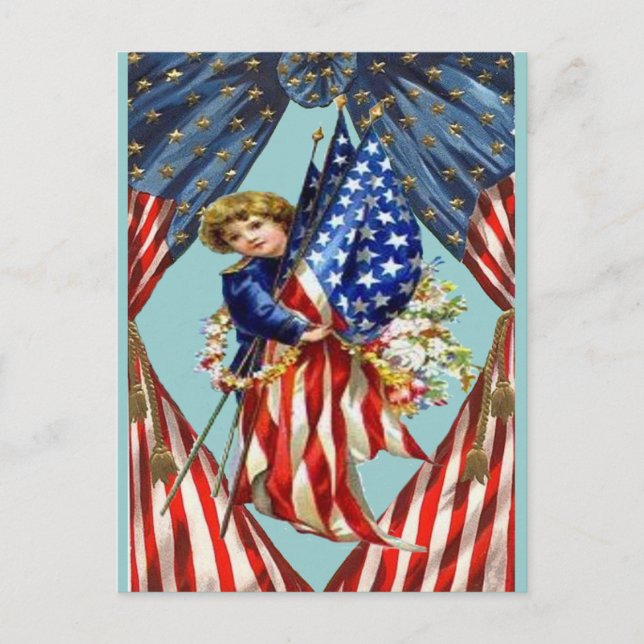 Vintage Independence and Freedom, ZSSG Postcard (Front)