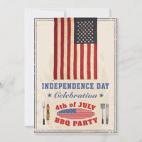 Vintage Independence Day 4th of JULY BBQ Party