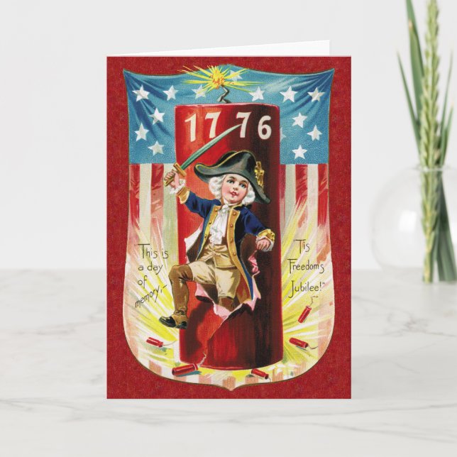 Vintage Independence Day Card (Front)