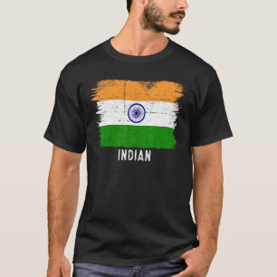 Vintage India Flag Indian & Proud Of My Roots T-Shirt