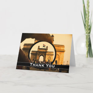 Vintage India Mumbai City Thank You Card