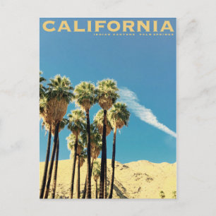 Vintage Indian Canyons Palm Springs Travel Invitation Postcard